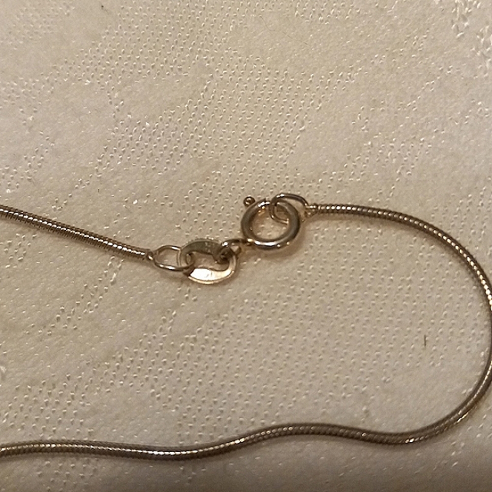 Vintage 925 White Chalcedony Necklace - Picture 7 of 9